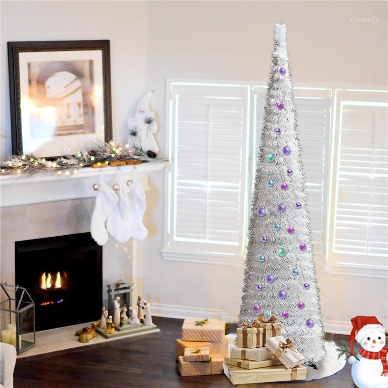 5FT Pull Up Artificial Black White Tinsel Christmas Tree Collapsible Pencil Fireplace Halloween New Year Party Decorations1
5FT Pull Up Artificial Black White Tinsel Christmas Tree Collapsible Pencil Fireplace Halloween New Year Party Decorations1