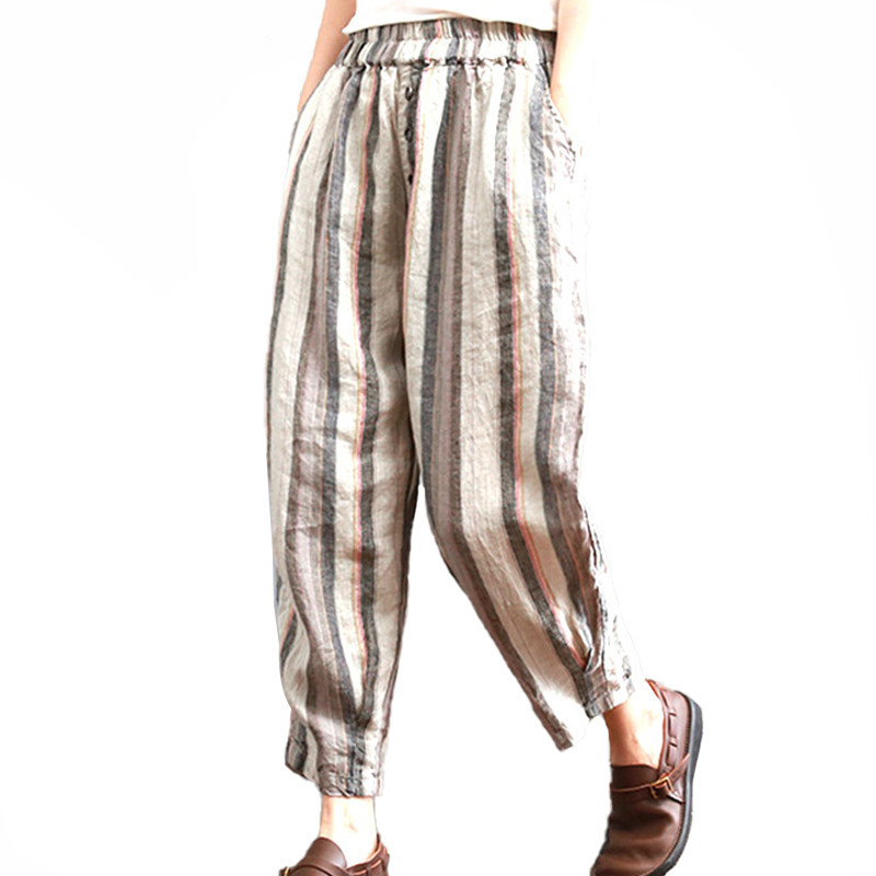 Fashions Will See Ladies Hare From Vintage Striped Elastic Linen Pants Women's L1vh, Color bar
Fashions Will See Ladies Hare From Vintage Striped Elastic Linen Pants Women's L1vh, Color bar