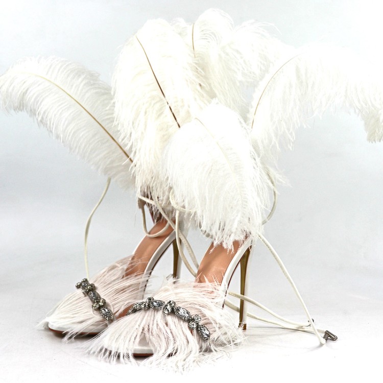 2020 new fashion sandals rhinestone stiletto heel showcase feather chic sandals gladiator ankle strap high heels women party shoes, Black
2020 new fashion sandals rhinestone stiletto heel showcase feather chic sandals gladiator ankle strap high heels women party shoes, Black