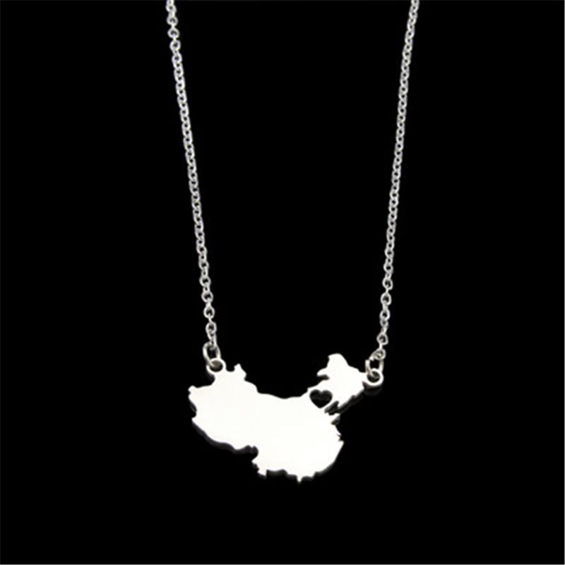 Hot New Map of China Pendant Necklaces silver Color Stainless Steel Jewelry Gifts China Maps
Hot New Map of China Pendant Necklaces silver Color Stainless Steel Jewelry Gifts China Maps
