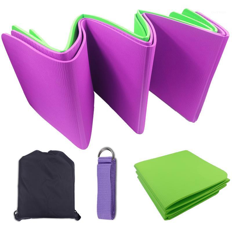 TPE Folding Thick Yoga Mat 6mm with Yoga Strap Non-slip Pad Resilience Fitness Pilates Floor Exercise Sport Mat Easy Carry1, Blue
TPE Folding Thick Yoga Mat 6mm with Yoga Strap Non-slip Pad Resilience Fitness Pilates Floor Exercise Sport Mat Easy Carry1, Blue