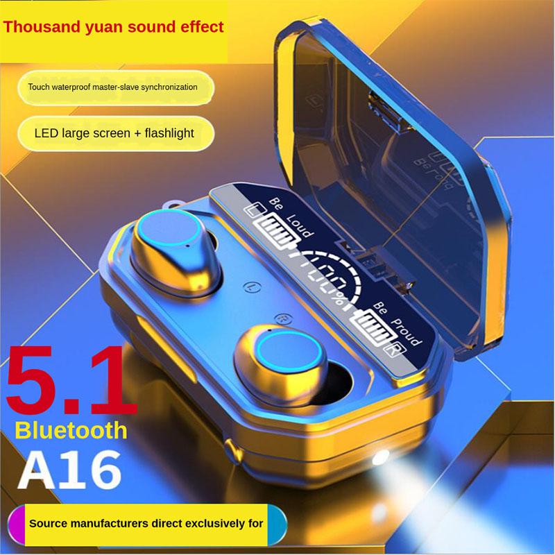 V5.1 Bluetooth Earphones TWS Wireless Headphones 9D Stereo Sports IPX7 Waterproof Earbuds Headsets With Microphone Charging Box, Black
V5.1 Bluetooth Earphones TWS Wireless Headphones 9D Stereo Sports IPX7 Waterproof Earbuds Headsets With Microphone Charging Box, Black