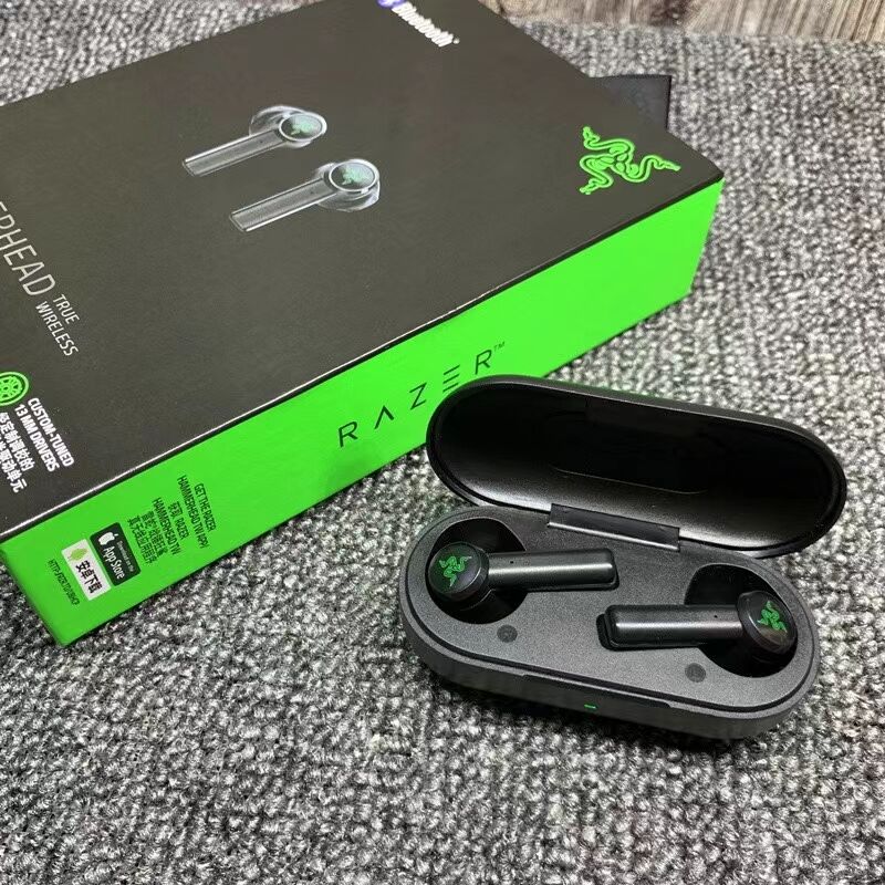 2021 Razer Hammerhead TWS headphones bluetooth Earbuds High Quality Sound Gaming headset headsets earphone tws sports phone earphones Retail, Black
2021 Razer Hammerhead TWS headphones bluetooth Earbuds High Quality Sound Gaming headset headsets earphone tws sports phone earphones Retail, Black