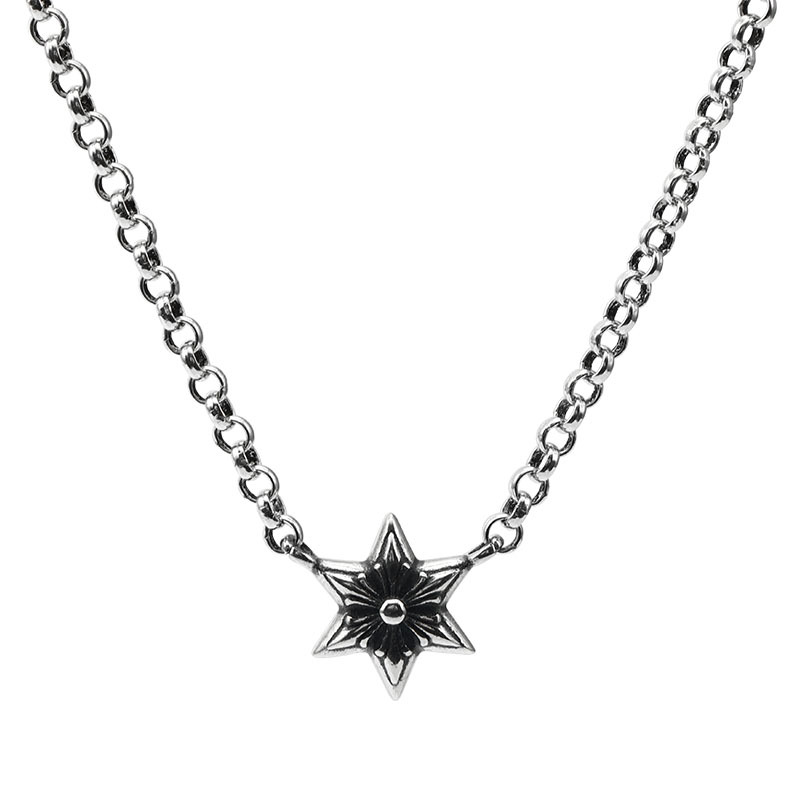 925 sterling silver pendant necklaces fashion jewelry six-pointed stars pendant handmade designer necklaces for men women