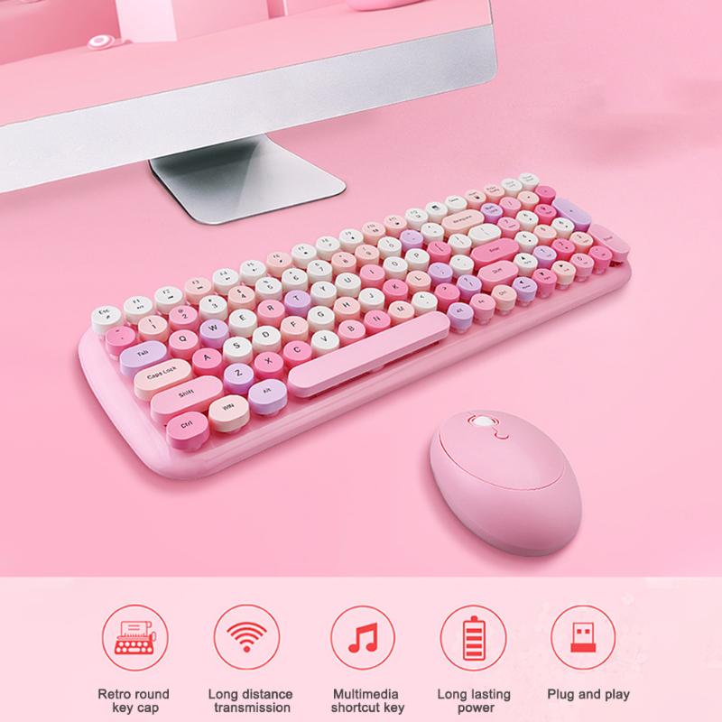 Stylish 2.4G 1600DPI Portable Plug And Play Cute Wireless Mini Battery Operated Keyboard Mouse Combo Gaming Home PC Laptop
Stylish 2.4G 1600DPI Portable Plug And Play Cute Wireless Mini Battery Operated Keyboard Mouse Combo Gaming Home PC Laptop