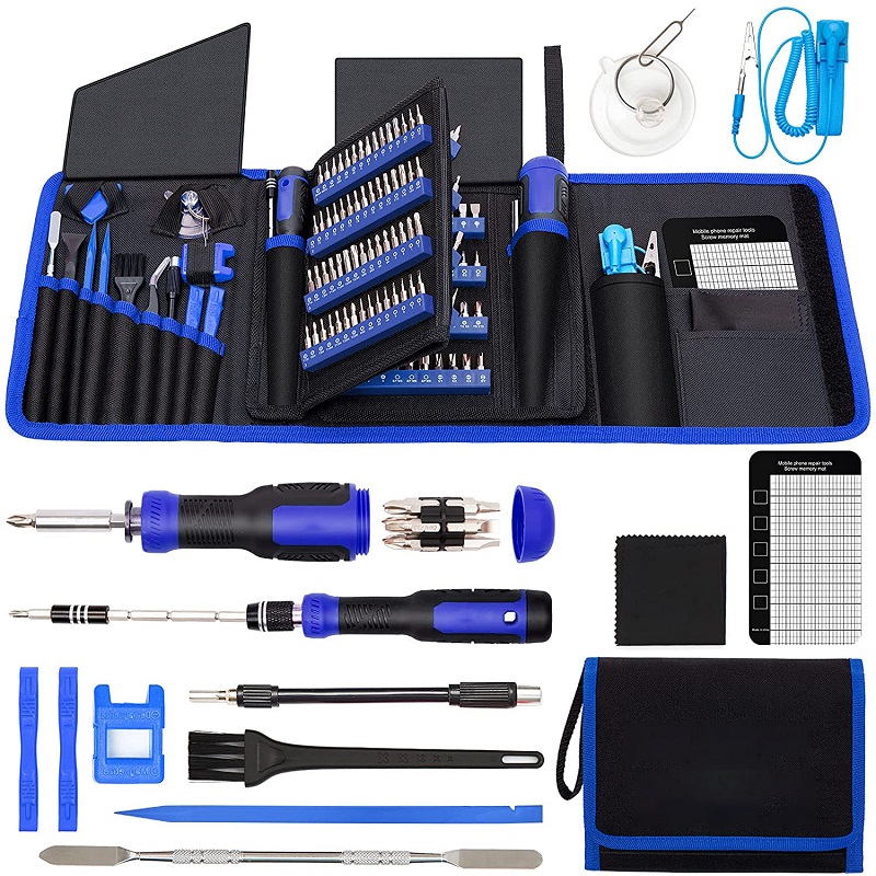 Tournevis de précision 190 dans 1 Kit d'outil de réparation magnétique de 164 bits pour iPhone, ordinateur, Xbox, PS4, Nintendo, ordinateur porta