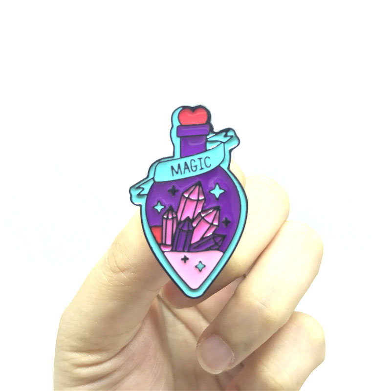 European-American style retro cute creative cartoon magic potion berg crystal alloy enamel pin badge brooch
European-American style retro cute creative cartoon magic potion berg crystal alloy enamel pin badge brooch