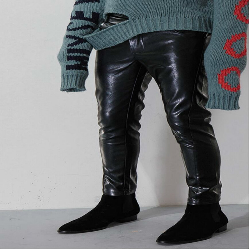 2020 Leather-clad 2744 Male Plutonium Elastic Black Punk Feet Pants Nine Points Autumn New European and American Winter Mza3
2020 Leather-clad 2744 Male Plutonium Elastic Black Punk Feet Pants Nine Points Autumn New European and American Winter Mza3