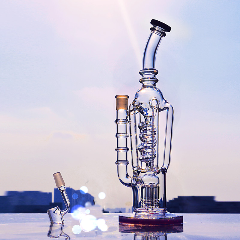 12.6 Inch Spiral Water Pipe Straight Dab Rig and Perc Oil Rigs with 14 Mm Banger for Water Pipes.
12.6 Inch Spiral Water Pipe Straight Dab Rig and Perc Oil Rigs with 14 Mm Banger for Water Pipes.