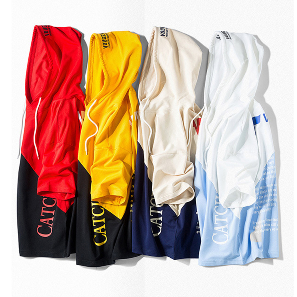 Wholesale Fashionable Hip Hop t-shirt Men Loose Baseball Mixed Color Summer Fitness Gym Short Sleeve T Shirt With Hood, Beige
Wholesale Fashionable Hip Hop t-shirt Men Loose Baseball Mixed Color Summer Fitness Gym Short Sleeve T Shirt With Hood, Beige
