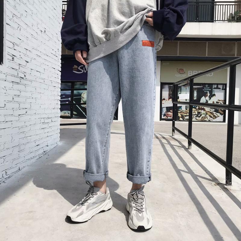 Fashion Streetwear Men Jeans Loose Fit Retro Blue Vintage Jeans Straight Denim Pants Homme Korean Hip Hop Wide Leg Long Trousers, Blue jeans
Fashion Streetwear Men Jeans Loose Fit Retro Blue Vintage Jeans Straight Denim Pants Homme Korean Hip Hop Wide Leg Long Trousers, Blue jeans