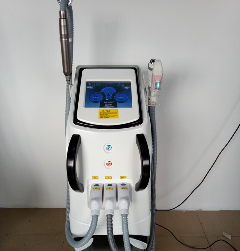 New arrival multifunctional ipl hair removal machine picolaser cool rf opt elight skin rejuvenation face lift laser tattoo removal skin care