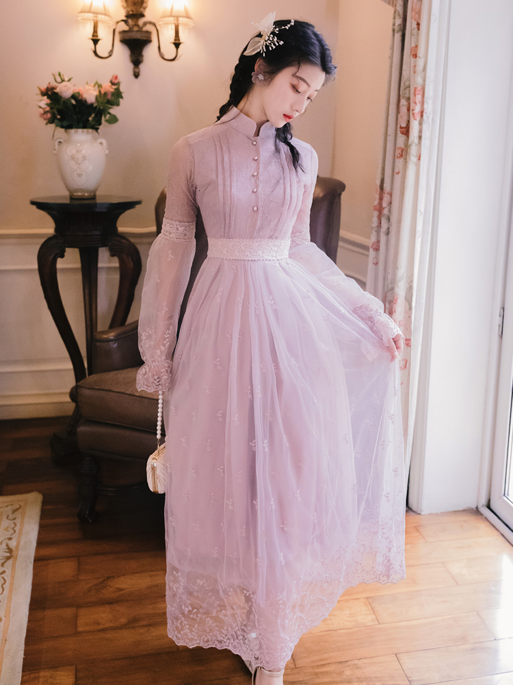 2021 Summer Purple Ribbon Long Women's Bow Full Sleeve Embroidered Vintage Lady Night Elegant Party Dress Z8nm, Blue
2021 Summer Purple Ribbon Long Women's Bow Full Sleeve Embroidered Vintage Lady Night Elegant Party Dress Z8nm, Blue