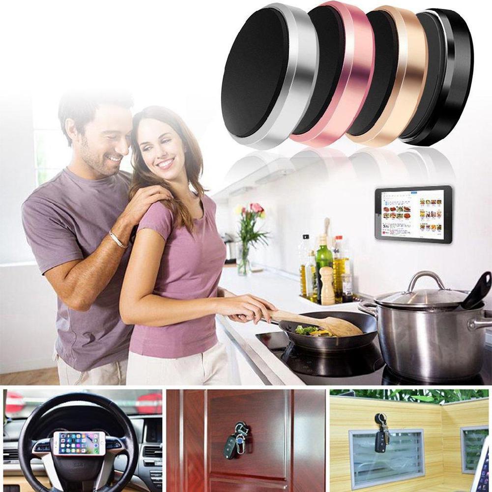 Mobile Magnetic Phone Holder Car Dashboard Mobile Bracket Cell Phone Mount Holder Plastic Circular Universal Mobile Phone Bracket
