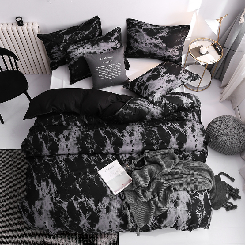 New Arrival 3pcs Bedding Set Marble Geometric Duvet Cover Sets With Pillowcase Quilt Cover Double sided Bed Linings Bedclothes LJ29119987
