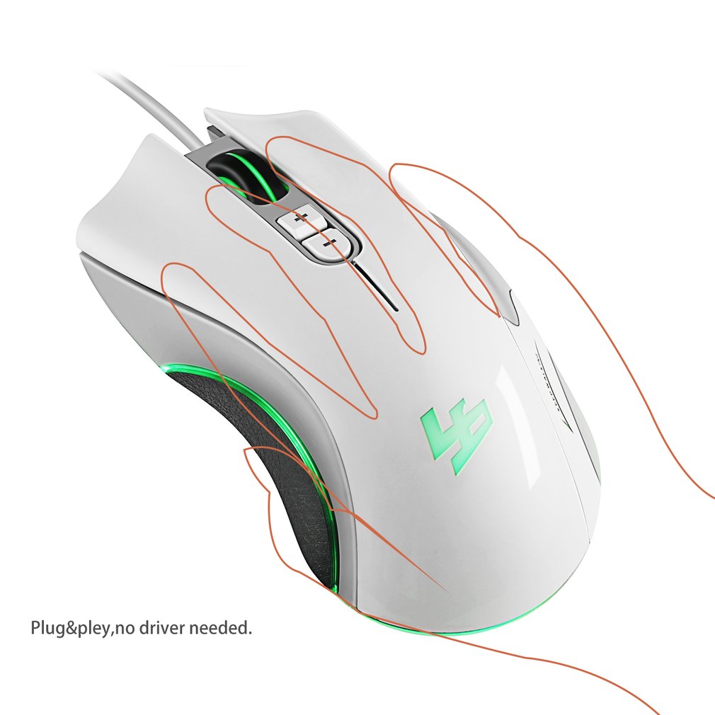 5D 250-4000 DPI 5V 100mA 4 Buttons LED USB Port Interface Wired Optical Gaming Mouse Black White Orange
5D 250-4000 DPI 5V 100mA 4 Buttons LED USB Port Interface Wired Optical Gaming Mouse Black White Orange