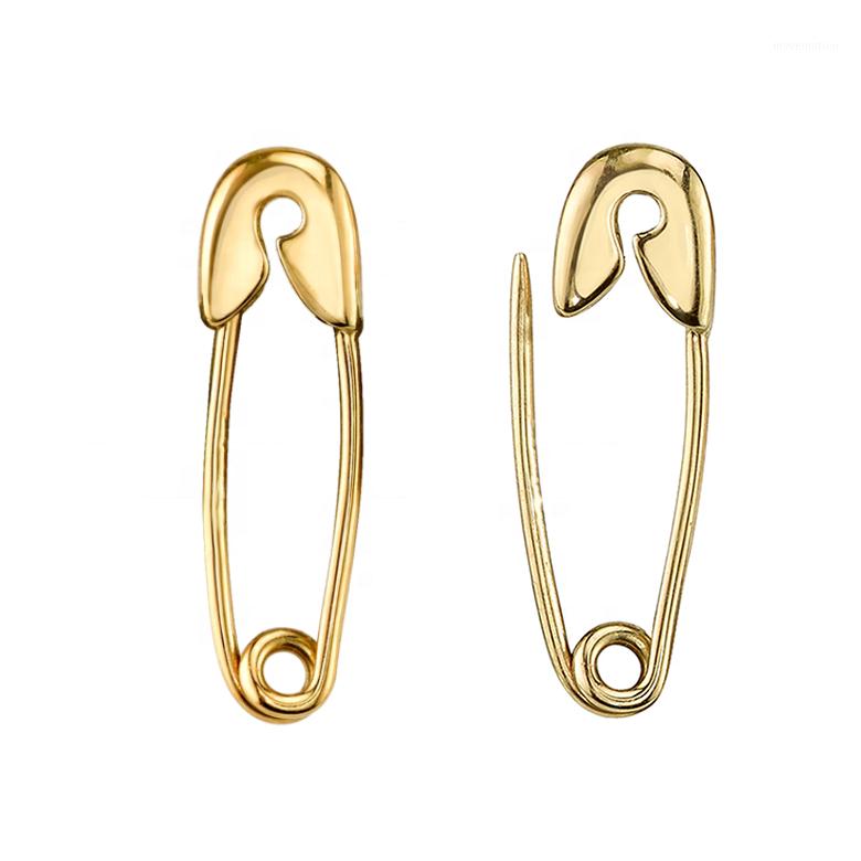 LOZRUNVE Original 925 Sterling Silver Plain Safety Pin Earring 20201