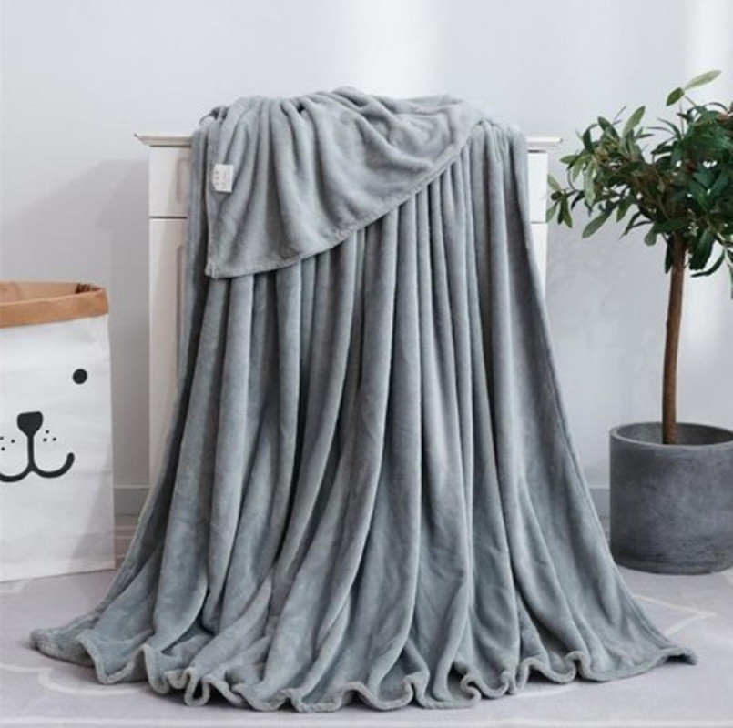 45 Hot Home textile flannel weighted Blanket super warm soft solid blankets throw on Sofa/Bed/ Travel patchwork Bedspread Decor