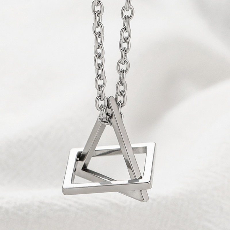 Space Geometry Necklace triangle square Pendant necklaces personality Street hip hop jewelry Couple gifts will and sandy
Space Geometry Necklace triangle square Pendant necklaces personality Street hip hop jewelry Couple gifts will and sandy