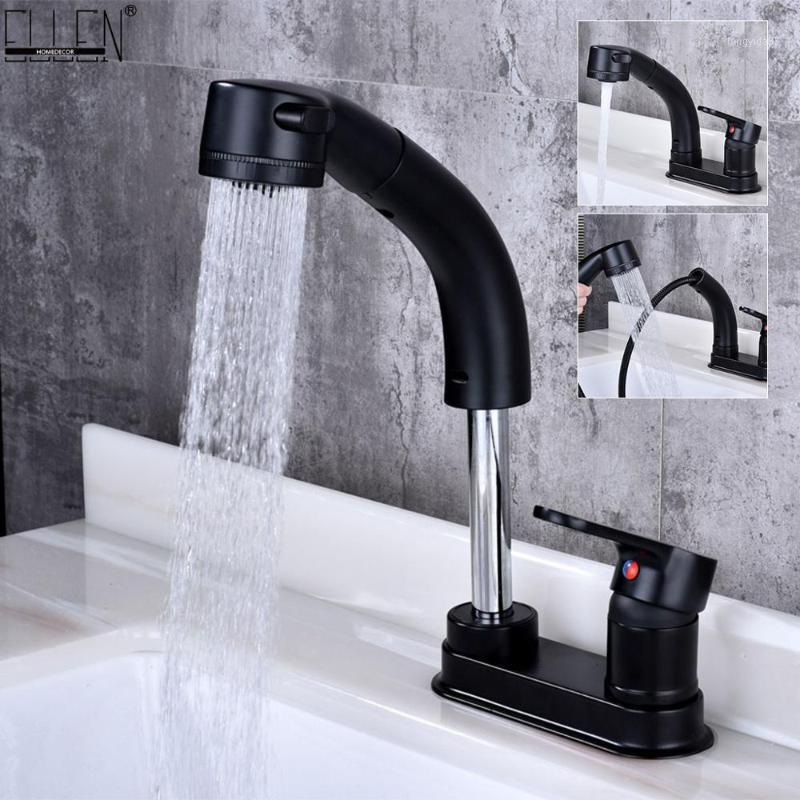 Bathroom Sink Faucet 2 Hole Hot Cold Water Mixer Pull Out Basin Sin Faucets Black Finished ELM11211
Bathroom Sink Faucet 2 Hole Hot Cold Water Mixer Pull Out Basin Sin Faucets Black Finished ELM11211