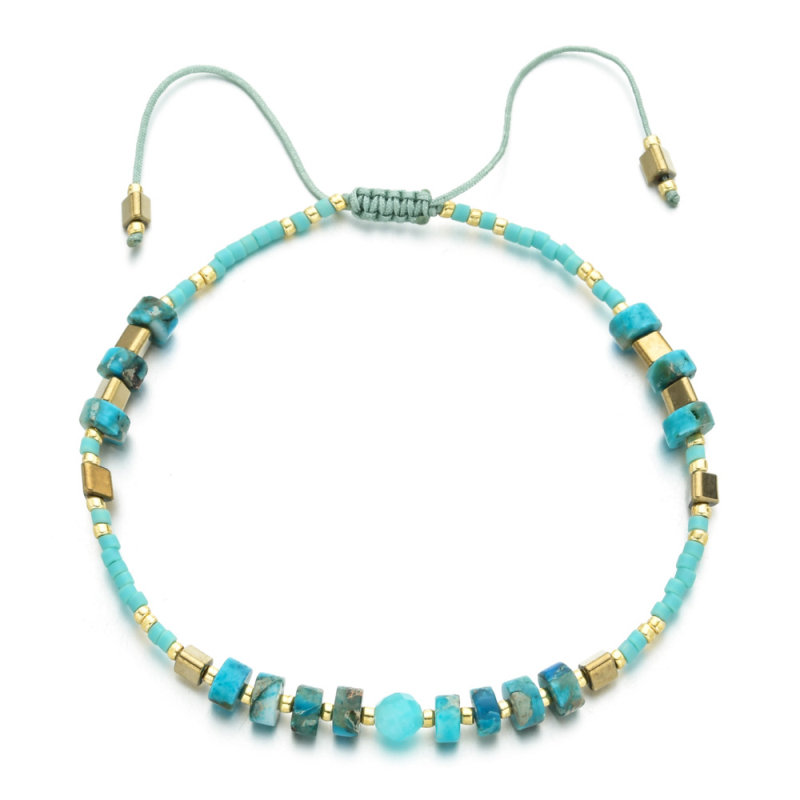 High Quality Japanese Seedbeads Natural Stone Strands Adjustable Glass Beads Bracelet for Women
