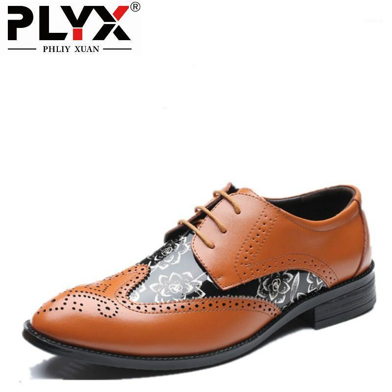 PHLIY XUAN New 2020 Fashion Men Shoes Brogue Printting Stitching Men Foot Wear Lace-Up Leather Wedding Shoes Plus Size 38-481, Black
PHLIY XUAN New 2020 Fashion Men Shoes Brogue Printting Stitching Men Foot Wear Lace-Up Leather Wedding Shoes Plus Size 38-481, Black