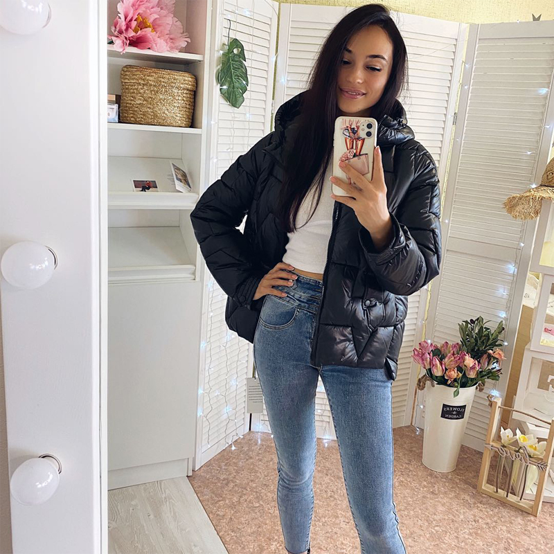 Women winter Parkas fashion slim fit hooded youth Women jacket parkas coat casual thick warm autumn winter jacket coat 201214