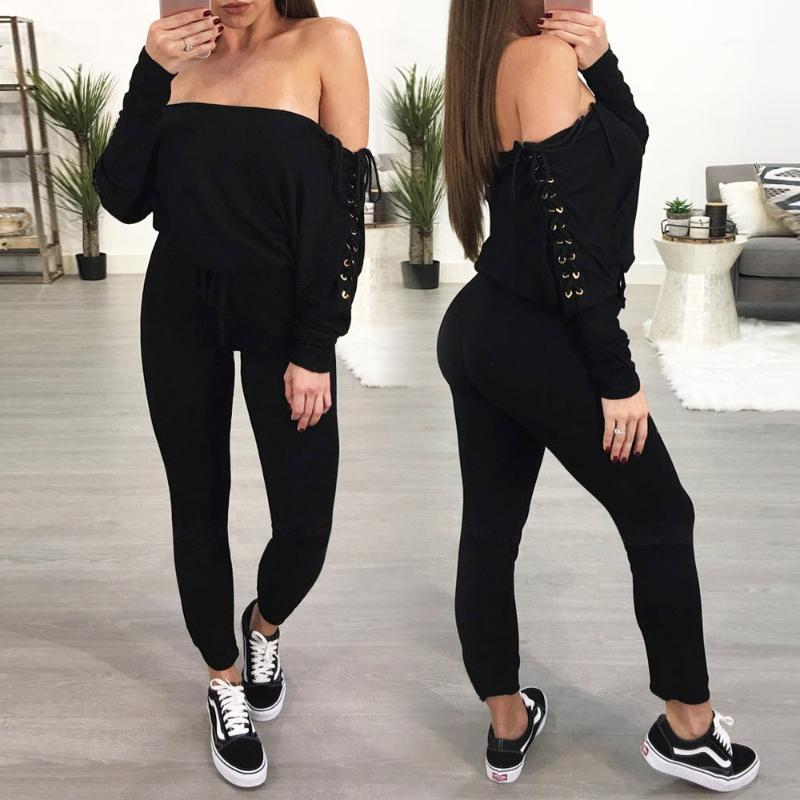 Women' Jumpsuits & Rompers MAYFULL FASHION Women Long Sleeve Slash Neck Skinny Ankle-length Pants Jumpsuit Casual Leisure Party Pant Brand, Black
Women' Jumpsuits & Rompers MAYFULL FASHION Women Long Sleeve Slash Neck Skinny Ankle-length Pants Jumpsuit Casual Leisure Party Pant Brand, Black