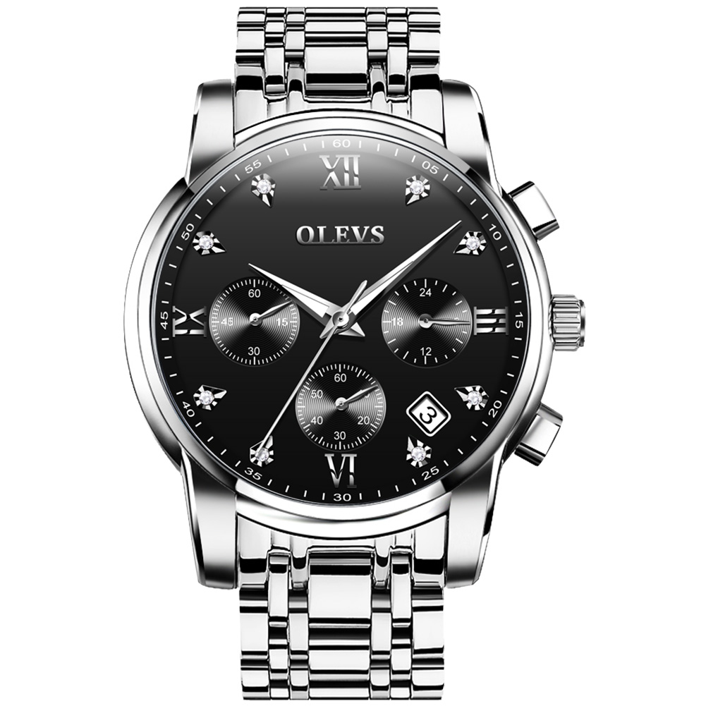 Hot selling free shipping luxury fashion men's quartz movement multi-function three-eye chronograph waterproof business watch products are b, Black
Hot selling free shipping luxury fashion men's quartz movement multi-function three-eye chronograph waterproof business watch products are b, Black