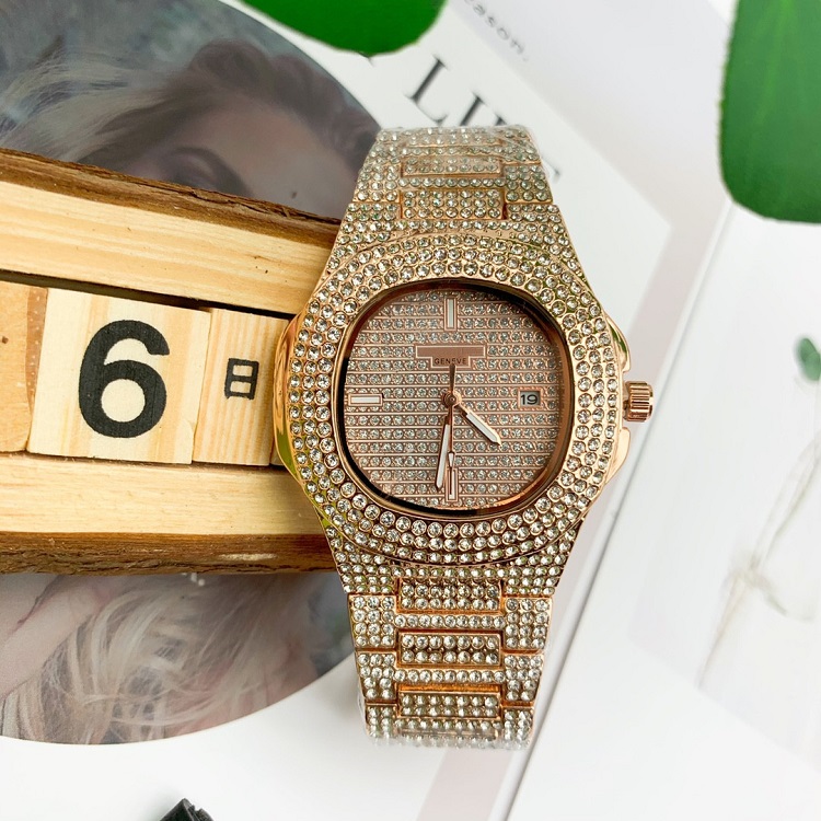 high quality 2020 Three stitches quartz watch Fashion watches diamond watch for ladies PATE WristWatches rose gold shell montre de luxe