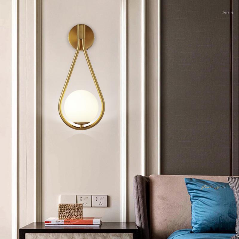 Modern LED Wall Lamps Metal Living Room Lamp Fashion Nordic Bedside Glass Wall Lamp Bedroom Decoration Lighting1
Modern LED Wall Lamps Metal Living Room Lamp Fashion Nordic Bedside Glass Wall Lamp Bedroom Decoration Lighting1