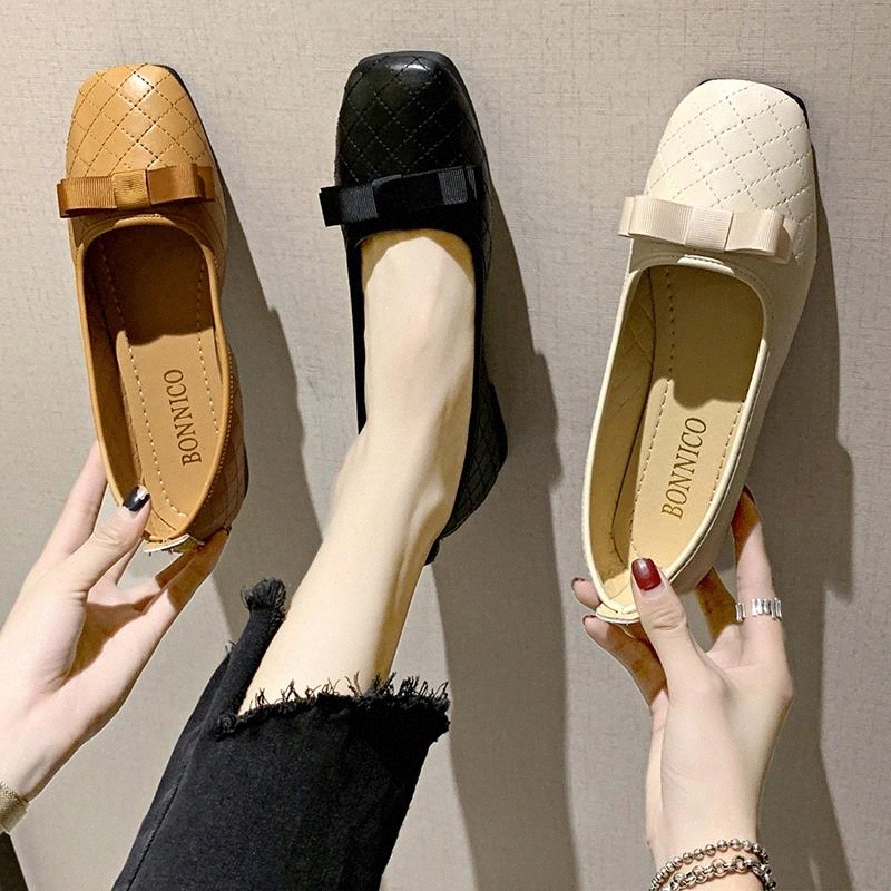 Plus Size 35-43 Women Flats Square Toe Slip on Flat Shoes Bowtie Boat Shoes Woman 2020 Spring Ladies zapatos mujer 8000N #KT29, Black
Plus Size 35-43 Women Flats Square Toe Slip on Flat Shoes Bowtie Boat Shoes Woman 2020 Spring Ladies zapatos mujer 8000N #KT29, Black