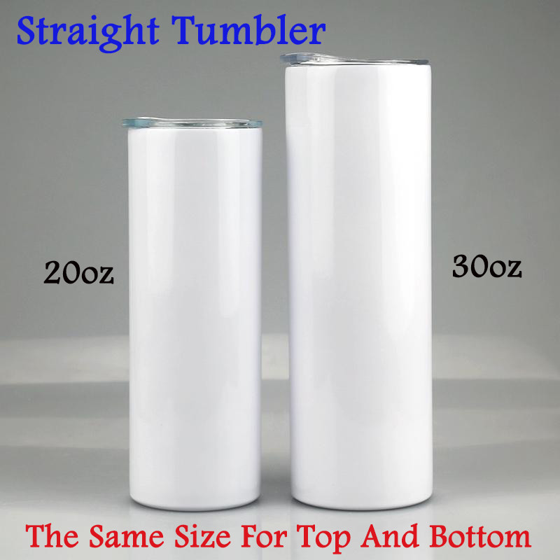 20oz/30oz DIY Blank Sublimation Straight Tumbler With Straw Stainless Steel Cup Double Vacuum Insulated Portable Car Mugs For Travel, White
20oz/30oz DIY Blank Sublimation Straight Tumbler With Straw Stainless Steel Cup Double Vacuum Insulated Portable Car Mugs For Travel, White