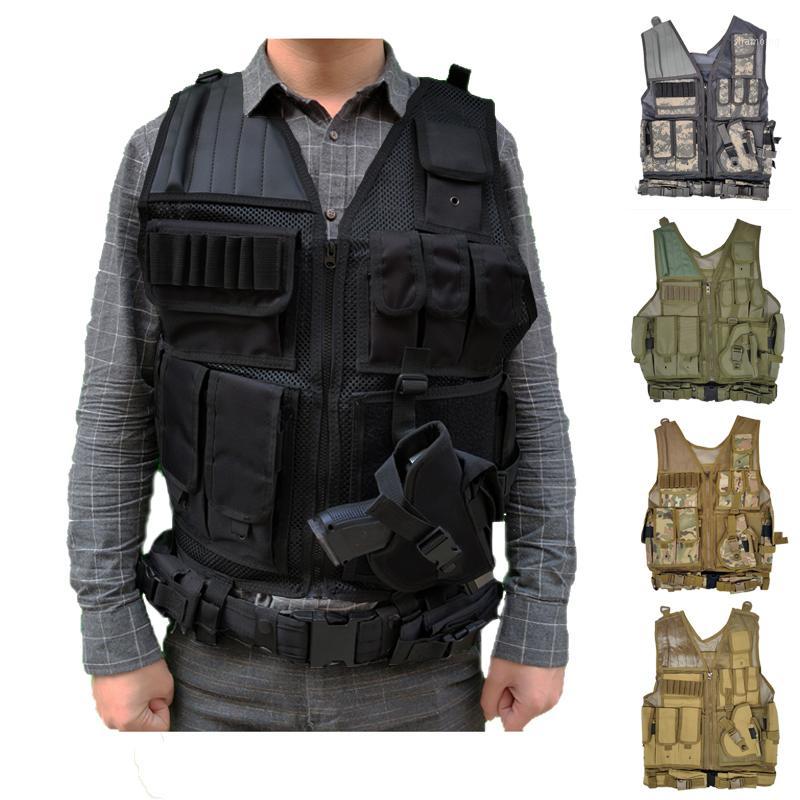 Tactical Vest Hunting Vest Multi-pocket SWAT Army CS Camping Hiking Accessories1, Black
Tactical Vest Hunting Vest Multi-pocket SWAT Army CS Camping Hiking Accessories1, Black