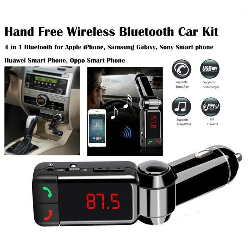 

FM Transmitters Bluetooth Car Kit FM Transmitter Handsfree Aux Mp3 Player Modulator with LED Display Portable Dual USB Charger1