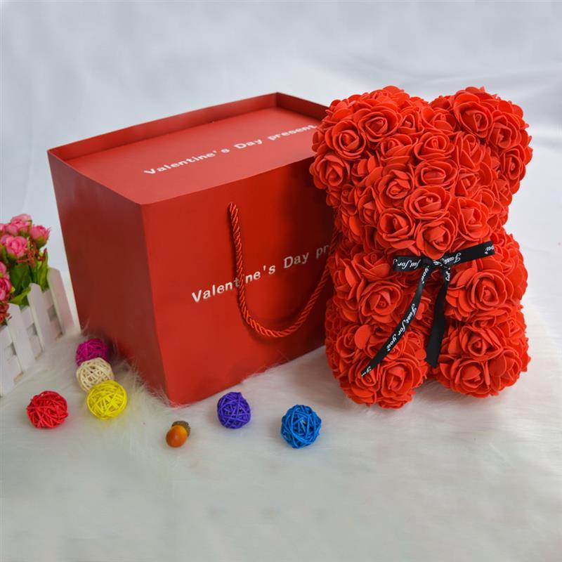 Rose Bear Lovely Beautiful Teddy Bear Rose For Wedding Birthday Women Gift With Silver Ring Projection Necklace And Gift Box, Pink
Rose Bear Lovely Beautiful Teddy Bear Rose For Wedding Birthday Women Gift With Silver Ring Projection Necklace And Gift Box, Pink