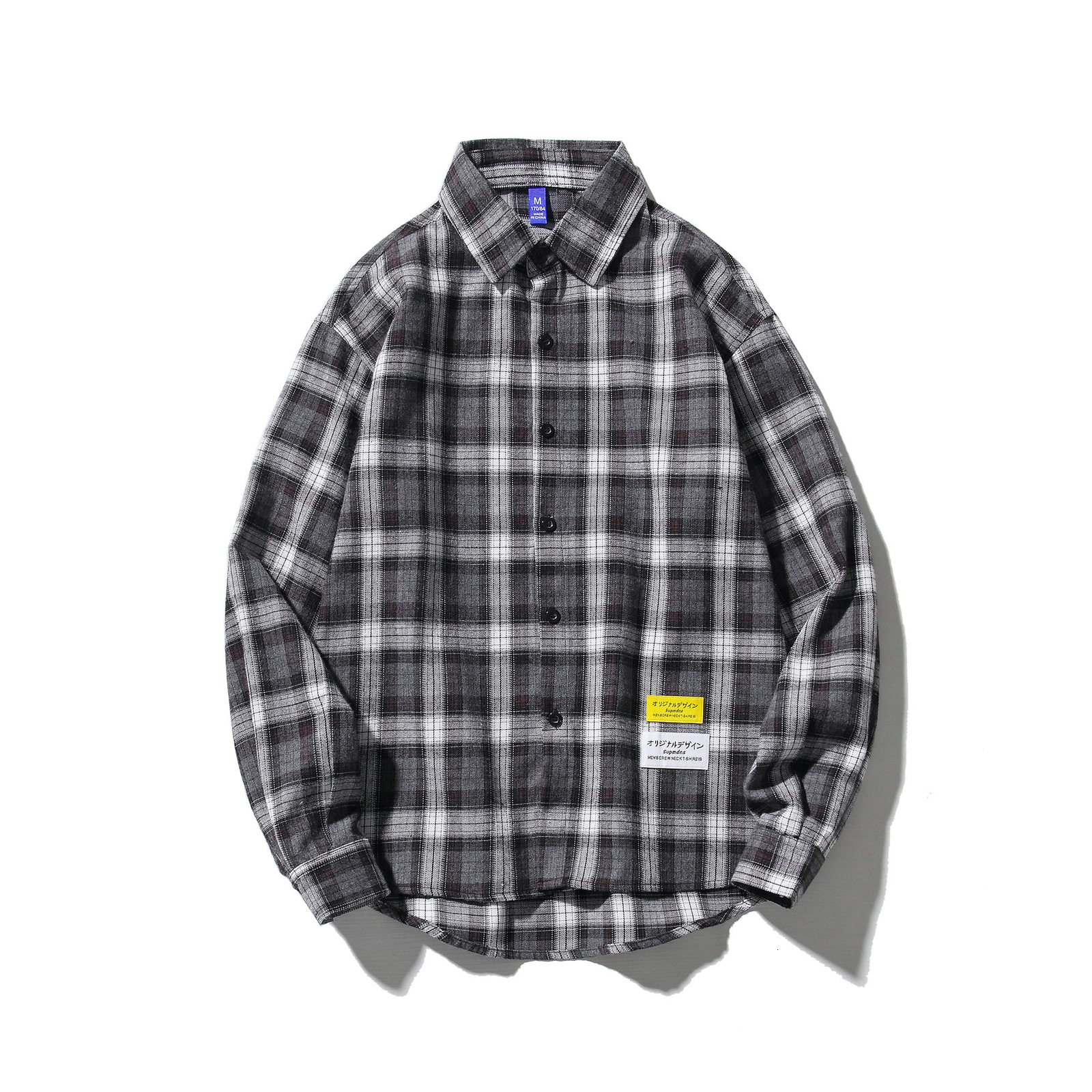 New Marca 2021 Primavera Outono Mangas Compridas Nova Gola De Flanela Coria Estilo Camisa Para Roupas Harajuku Xadrez Masculino 5f86, C772 b
New Marca 2021 Primavera Outono Mangas Compridas Nova Gola De Flanela Coria Estilo Camisa Para Roupas Harajuku Xadrez Masculino 5f86, C772 b