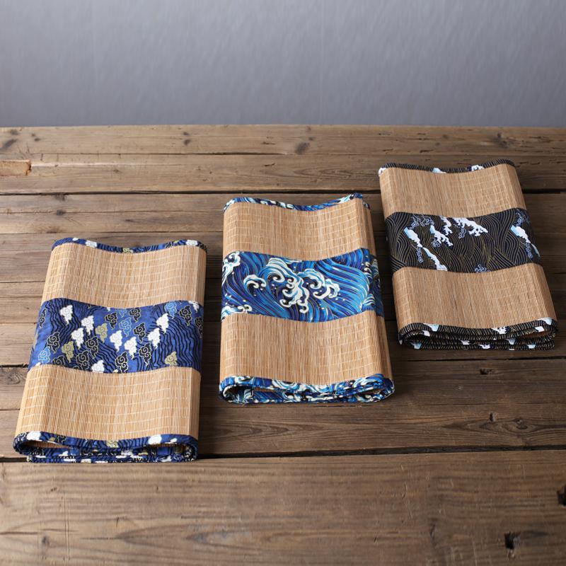 Japanese style bamboo mat Zen style runner tablecloth tray insulation pad for table ceremony accessories
Japanese style bamboo mat Zen style runner tablecloth tray insulation pad for table ceremony accessories