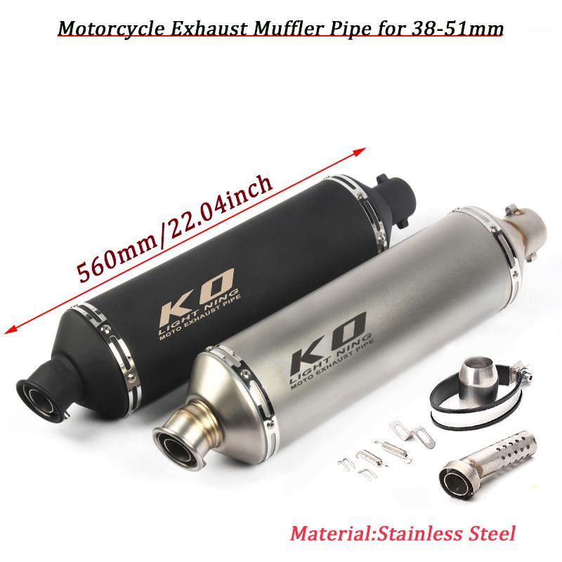 22.04inch Stainless Steel Motorcycle Exhaust Muffler Pipe Moto Escape for 38-51mm Exhaust Tail Pipe With DB Killer1
22.04inch Stainless Steel Motorcycle Exhaust Muffler Pipe Moto Escape for 38-51mm Exhaust Tail Pipe With DB Killer1