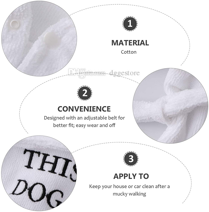 free shipping Pet Bathrobe with Hood Thickened Soft Cotton Apparel Dog Pamas Quick Drying and Super Absorbent Night Gown Bath Robe for Small Medium Do