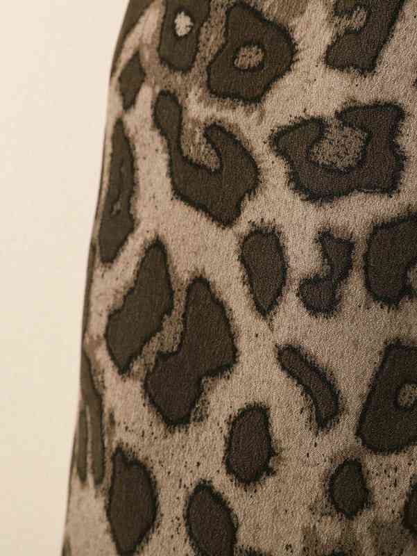 Baby Ruffle Trim Bodysuit & Leopard Print Bow Front Pants SHE