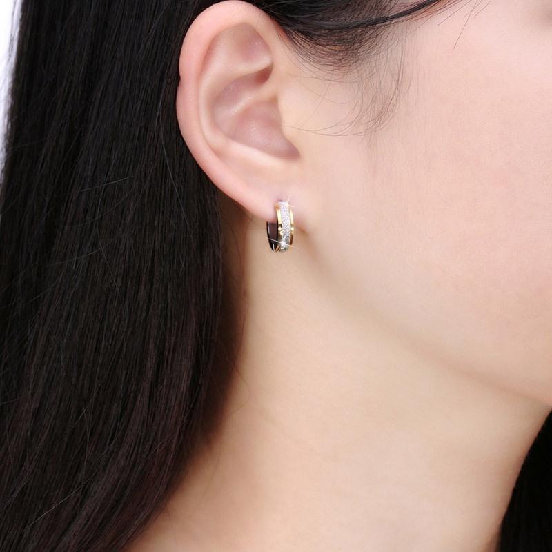 Frosted Stainless Steel Round Small Circle Huggies Rhinestone Hoop Earrings For Women Fashion Loop Ear Jewelry 1 Pair Earrings
Frosted Stainless Steel Round Small Circle Huggies Rhinestone Hoop Earrings For Women Fashion Loop Ear Jewelry 1 Pair Earrings