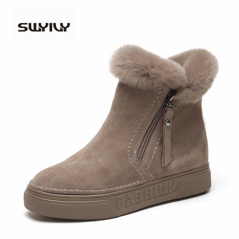 SWYIVY Warm Shoes Woman Winter Boots 2020 Bottine Femme Plush Snow Boots Platform Zipper Fur Ankle Boot For Women Black Sneakers
SWYIVY Warm Shoes Woman Winter Boots 2020 Bottine Femme Plush Snow Boots Platform Zipper Fur Ankle Boot For Women Black Sneakers