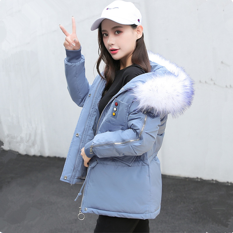 2021 New Women's winter coat fashions fur collar down jacket woman parkas with hood thicken warm cold short outerwear more size, Black
2021 New Women's winter coat fashions fur collar down jacket woman parkas with hood thicken warm cold short outerwear more size, Black