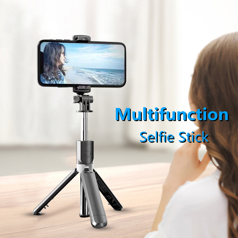 Selfie Monopods FGCLSY Bluetooth Selfie Stick Mobile Phone Holder Retractable Portable Multifunctional Mini Tripod With Wireless Remote Shutter