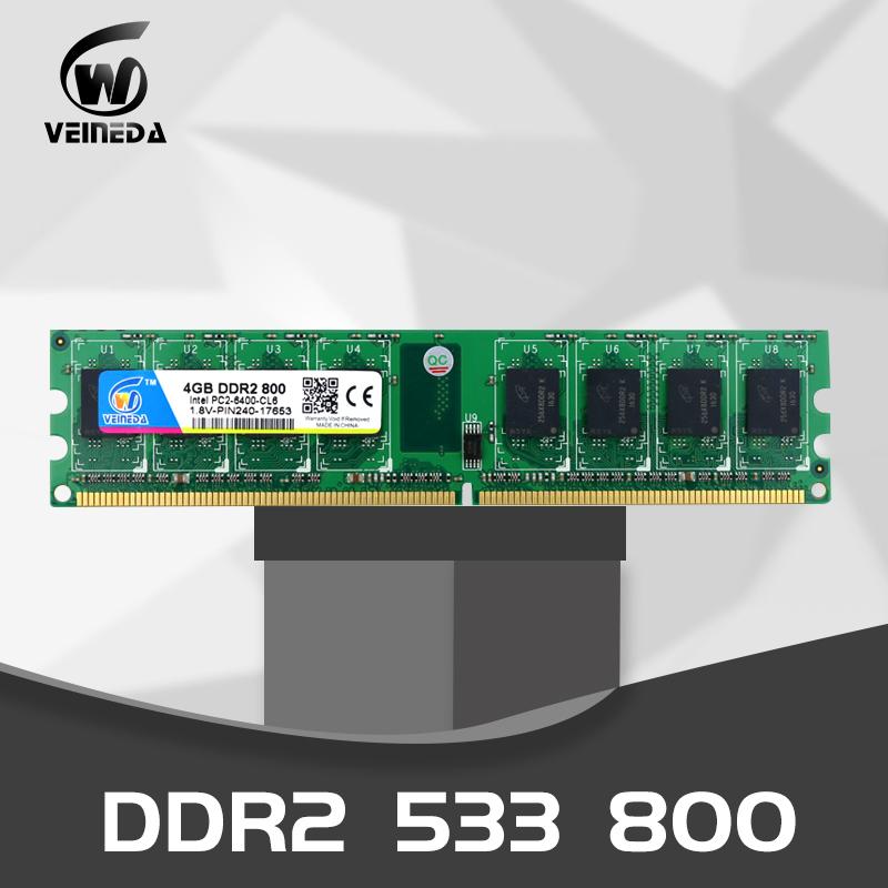 VEINEDA Desk PC Ram ddr2 1gb 2gb 4gb 533 667 800HMz PC2 6400 Memory ddr 2 PC2-6400 240pin For AMD Intel Desktop
VEINEDA Desk PC Ram ddr2 1gb 2gb 4gb 533 667 800HMz PC2 6400 Memory ddr 2 PC2-6400 240pin For AMD Intel Desktop