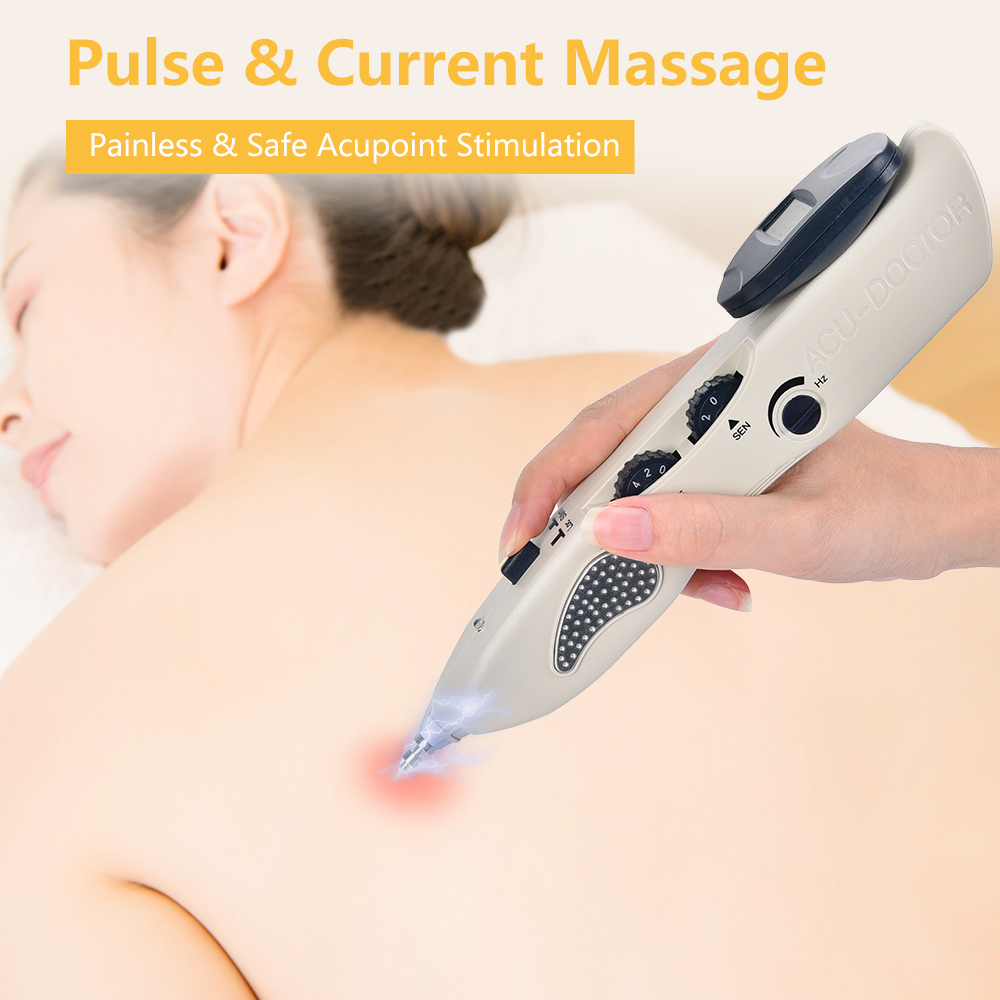 Multi-function acu pen Hand Held T.E.N.S. and Point Detector with Digital Display, Electro Acupuncture Point Stimulator device
