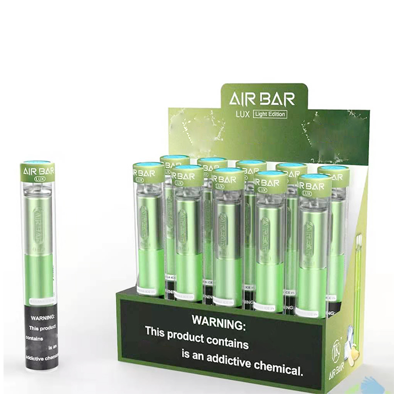 Air Bar lux Disposable Vapes Pod Device 3.5ml Vape Pen Kit 650mAh 1000puffs Pre-filled Vaporizer e Cigs Puff Bar Airbar Lux Vape
Air Bar lux Disposable Vapes Pod Device 3.5ml Vape Pen Kit 650mAh 1000puffs Pre-filled Vaporizer e Cigs Puff Bar Airbar Lux Vape