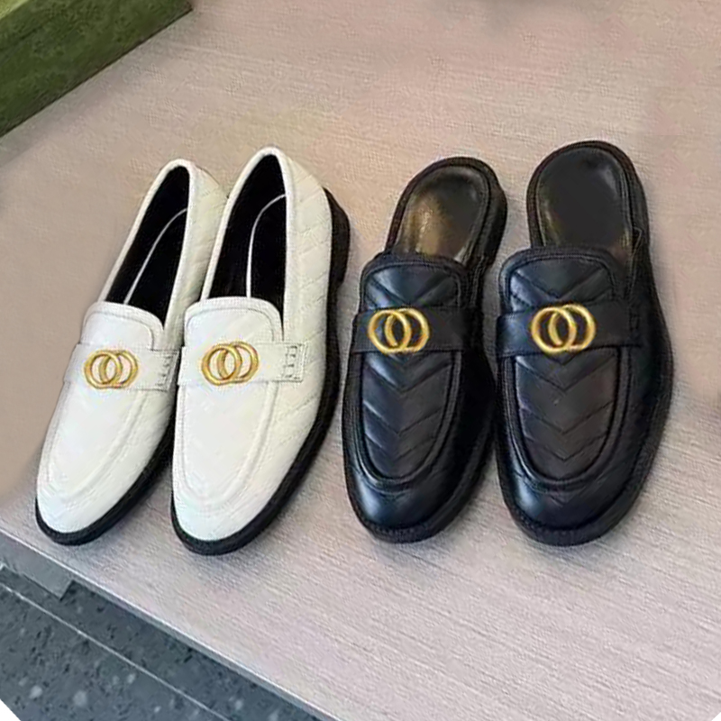 designer Dress shoes 100% Authentic cowhide Metal rivet women Flat Lady leather casual shoe Mules Princetown Trample Lazy Loafers Large size 35-41 us4-us10 With box, Extra insole 
designer Dress shoes 100% Authentic cowhide Metal rivet women Flat Lady leather casual shoe Mules Princetown Trample Lazy Loafers Large size 35-41 us4-us10 With box, Extra insole