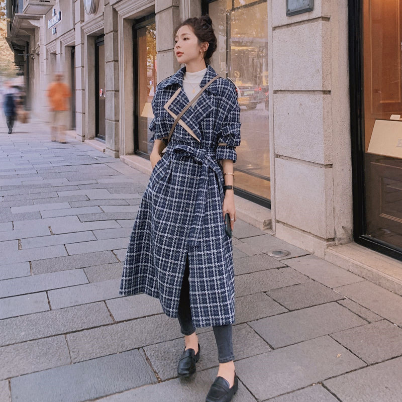 2021 Women Plaid Windbreaker Coat Female Autumn Winter Long Jacket New Thicken Casual Woolen Trench Overcoat Plus Size A459 1ogo, White grid
2021 Women Plaid Windbreaker Coat Female Autumn Winter Long Jacket New Thicken Casual Woolen Trench Overcoat Plus Size A459 1ogo, White grid